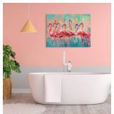 Flamingo Bedroom Wall Dï¿½cor Painting - 24x32x1"