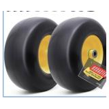 2 Pack, USCASTER, Flat Free Lawn Mower Tires, 13x6