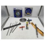 8 Ct. Blade/Bit Lot - (1) Hammer Drill Bit 1" (1)