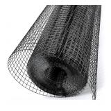 Black Hardware Cloth 45" x 100Ft 19 Gauge Vinyl W