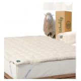 Woolily King Mattress Topper, Elastic Strap Corner