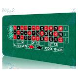 Portable Poker Mat- 70"x35", Carrying Case, Anti