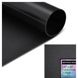 FRIENDA, 1 Pack, ABS Black Plastic Sheet, Two Side