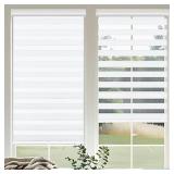 OUDUCK, Cordless Zebra Blinds For Windows, 50"Wx7