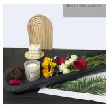 Wooden Dough Bowl Dï¿½cor - 30" Black