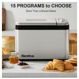 Neretva Bread Maker, 3.3 Lb Larger Bread Machine