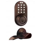MiLocks Keyless Door Lock With Lever Handles- Dead