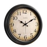 Crosstime, 16" Large Vintage Wall Clock, Silent N