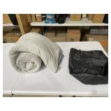 Plush Grey Cot Mat- With Carrying Case And Storage