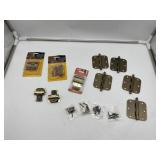 8 Ct. Brass Hinge Lot - (2) Bifold Door Hinge Pair