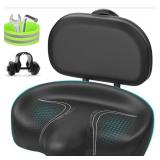 Bluewind New Noseless Oversized Bike Seat, Wide Bi
