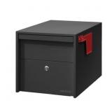 Adoorn Lockable Post Mount Mailbox (Black)