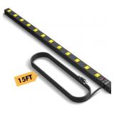 12-Outlet Power Strip, 15ft Cord, ETL Listed