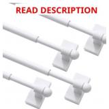 Turquoize 4-Pack Magnetic Curtain Rods White