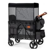 ZTDM Wagon Stroller for 2 Kids, Harness