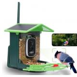 Bird Feeder with Camera: 2K HD, AI IDs (Green)