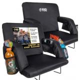 BRAWNTIDE Stadium Bleacher Seat, 21", 2 Pack