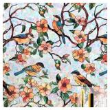 Kromapolis Window Privacy Film   Floral Clings