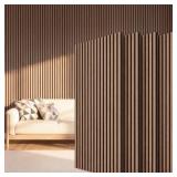 TONOR Wood Slatwall Panels 4 Pack Walnut