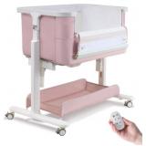 Electric Bassinet Baby Cradle Pink