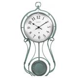 CLXEAST 20" Metal Pendulum Wall Clock