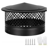Cone Top Chimney Cap, 12-In Round Screen