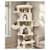 Globlazer Corner Cat Tree, Large Cats, Beige