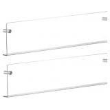 2Pcs Acrylic Magazine Holder, 16" Wall Mount