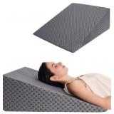 Wedge Pillow 10in for Sleeping, Gray