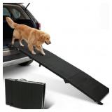 71" Dog Car Ramp, Non-Slip, Portable, 350LBS