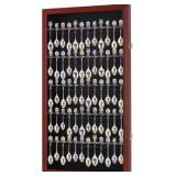 DisplayGifts 60 Souvenir Spoon Display Case