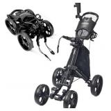 FLAGTAG Golf Push Cart 4-Wheels, Foldable