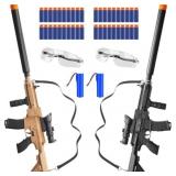 2 Pack Automatic Toy Blaster with Foam Bullets