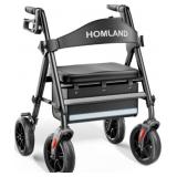 HOMLAND Rollator with Seat, 8" Wheels
