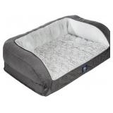 Serta Orthopedic Couch Dog Bed   Slate Gray
