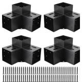 4x4 3-Way Pergola Brackets 90  Corner (4pcs)