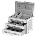 Mirrored Jewelry Box: 3-Layer Organizer