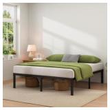 JETO Metal King Bed Frame 14" with Storage