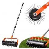 Walensee Rolling Lawn Aerator with 42 Spikes