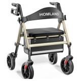 HOMLAND Rollator with Seat, 8" Wheels