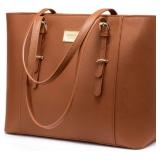 Laptop Bag for Women 15.6" Briefcase Brown