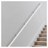 10ft Square Tube Handrail, Indoor Stairs