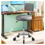 Rolling Stool Chair with Wheels, Grey