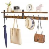 YMYNY Coat Rack Wall Mount with Shelf 2-Pack