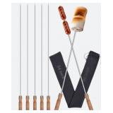 34" Stainless Steel Roasting Sticks (5)