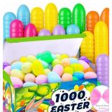 1000 Pcs Plastic Easter Eggs Bulk Fillable