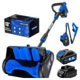 40V Cordless Snow Shovel   13" Brushless Blue