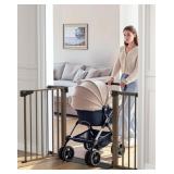 Cumbor 29.7-46" Baby Gate Auto Close Brown