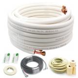 50ft Mini Split Line Set w/ Copper Pipes