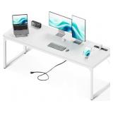 Coleshome 71-Inch Computer Desk, USB Ports